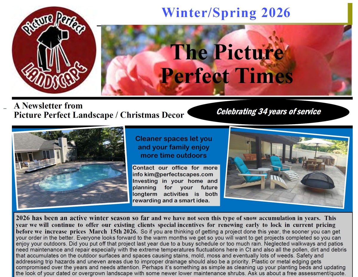Update March 2026 as we wait for SPRING!